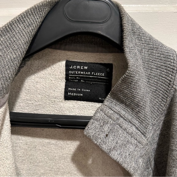 Men’s J crew Fleece Baseball cardigan Jacket - Picture 3 of 4